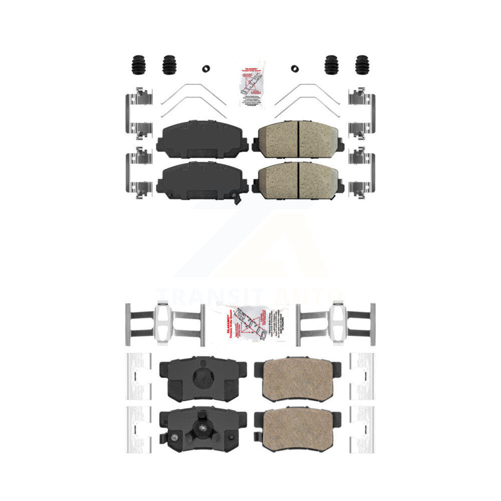 Ceramic Disc Brake Pads Front Rear Kit For 2013-2018 Acura RDX