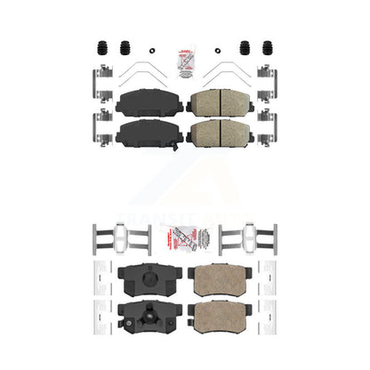 Ceramic Disc Brake Pads Front Rear Kit For 2013-2018 Acura RDX