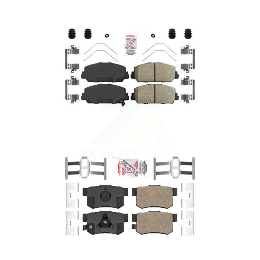 Ceramic Disc Brake Pads Front Rear Kit For 2013-2018 Acura RDX