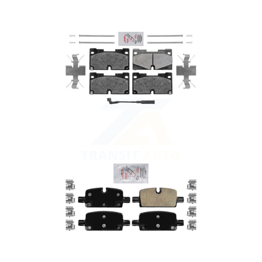 Semi-Metallic Ceramic Disc Brake Pads Front Rear Kit For GMC Chevrolet Silverado