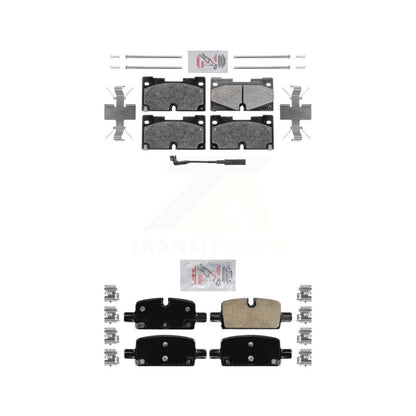 Semi-Metallic Ceramic Disc Brake Pads Front Rear Kit For GMC Chevrolet Silverado