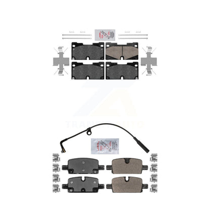 Ceramic Semi-Metallic Disc Brake Pads Front Rear Kit For GMC Chevrolet Silverado
