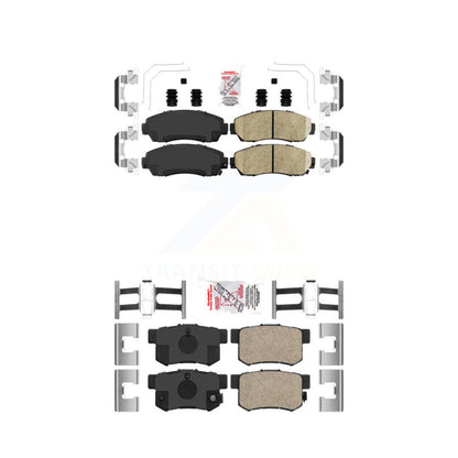 Ceramic Disc Brake Pads Front Rear Kit For Honda Civic Acura RDX