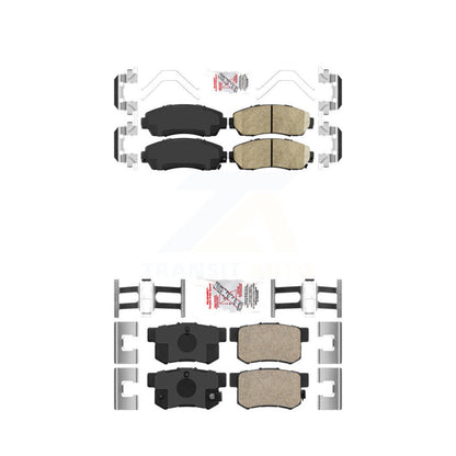 Ceramic Disc Brake Pads Front Rear Kit For Honda Civic Acura RDX