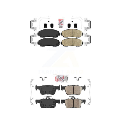 Ceramic Disc Brake Pads Front Rear Kit For 2019-2021 Acura RDX