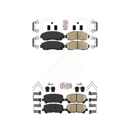 Ceramic Disc Brake Pads Front Rear Kit For 2011-2017 Honda Odyssey