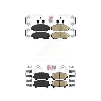 Ceramic Disc Brake Pads Front Rear Kit For 2011-2017 Honda Odyssey