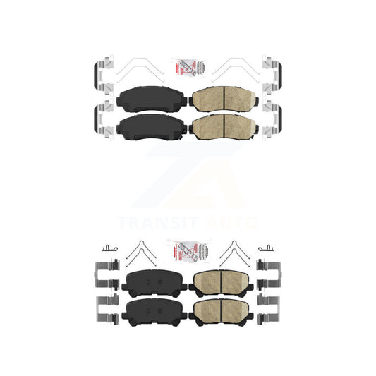 Ceramic Disc Brake Pads Front Rear Kit For 2011-2017 Honda Odyssey