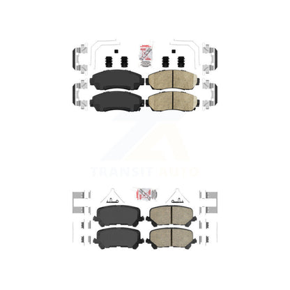Ceramic Disc Brake Pads Front Rear Kit For 2019-2024 Honda Passport