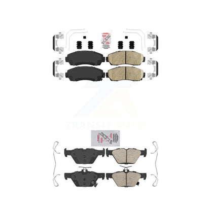 Ceramic Disc Brake Pads Front Rear Kit For 2016-2019 Subaru Legacy 2.5L