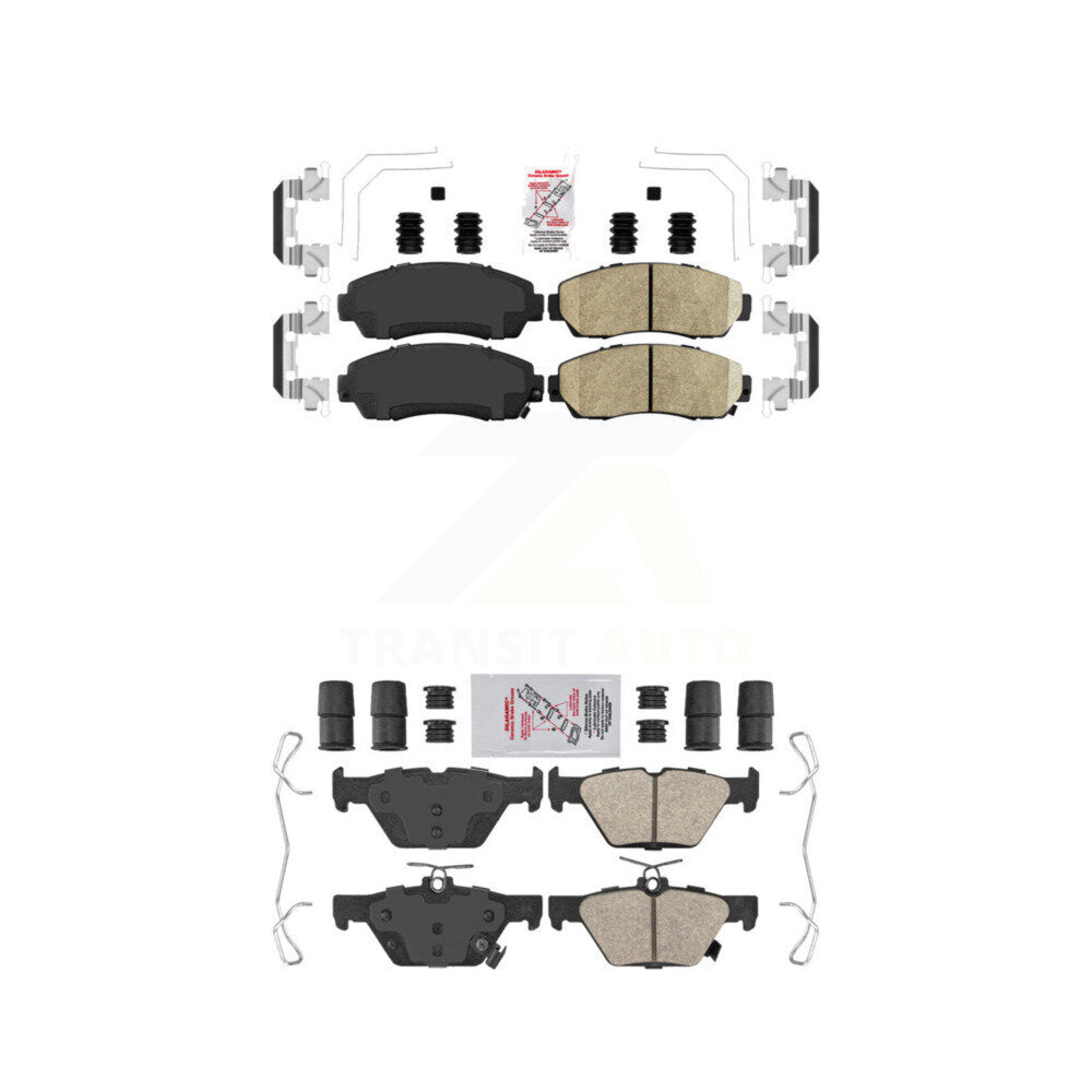 Ceramic Disc Brake Pads Front Rear Kit For 2016-2019 Subaru Legacy 2.5L