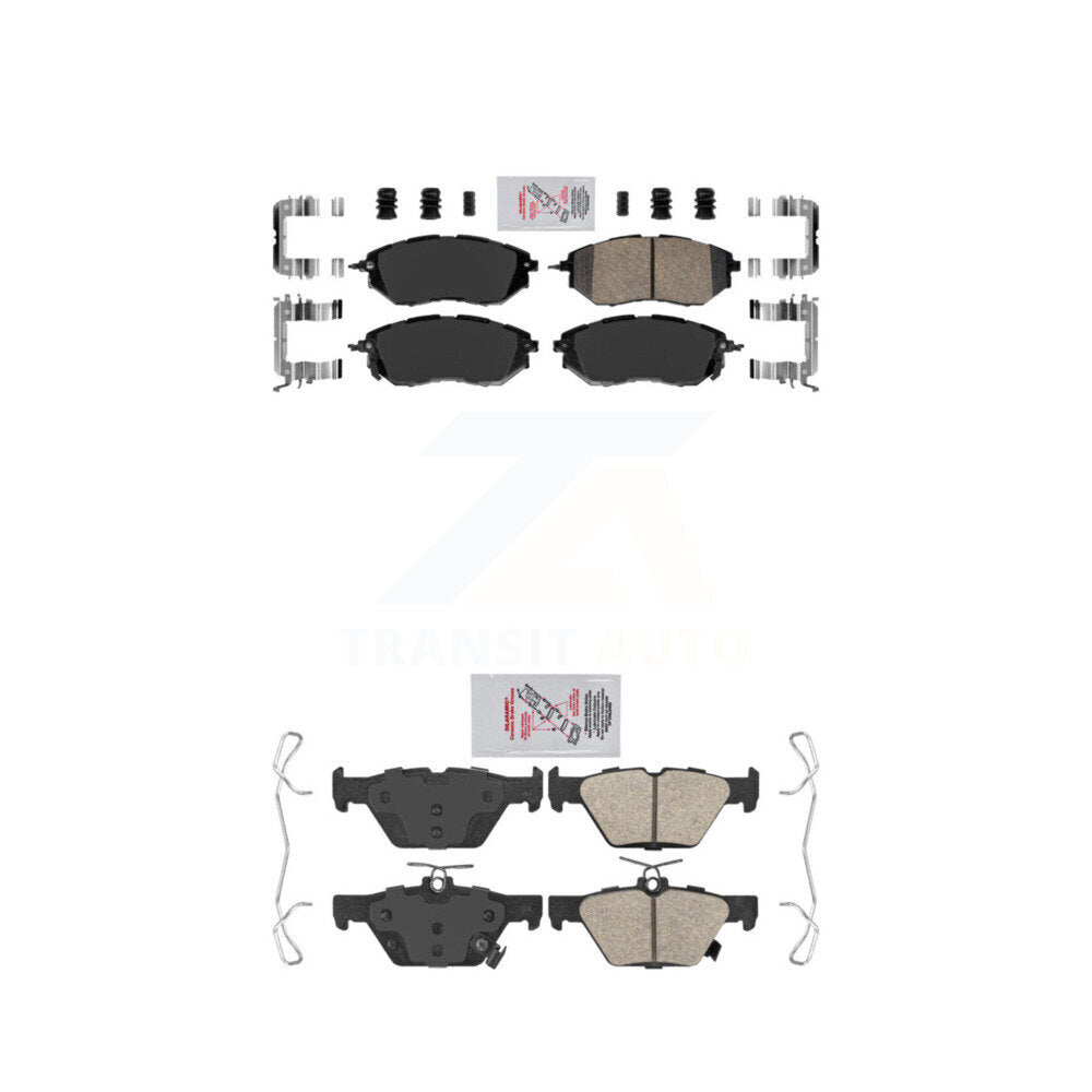 Ceramic Disc Brake Pads Front Rear Kit For Subaru Outback WRX Legacy