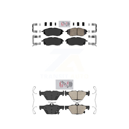 Ceramic Disc Brake Pads Front Rear Kit For Subaru Outback WRX Legacy