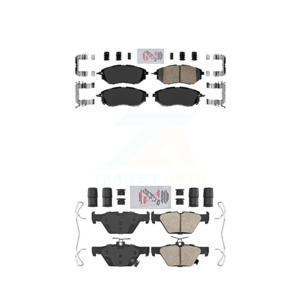 Ceramic Disc Brake Pads Front Rear Kit For Subaru Outback WRX Legacy