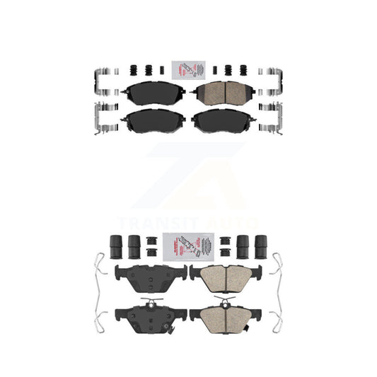 Ceramic Disc Brake Pads Front Rear Kit For Subaru Outback WRX Legacy