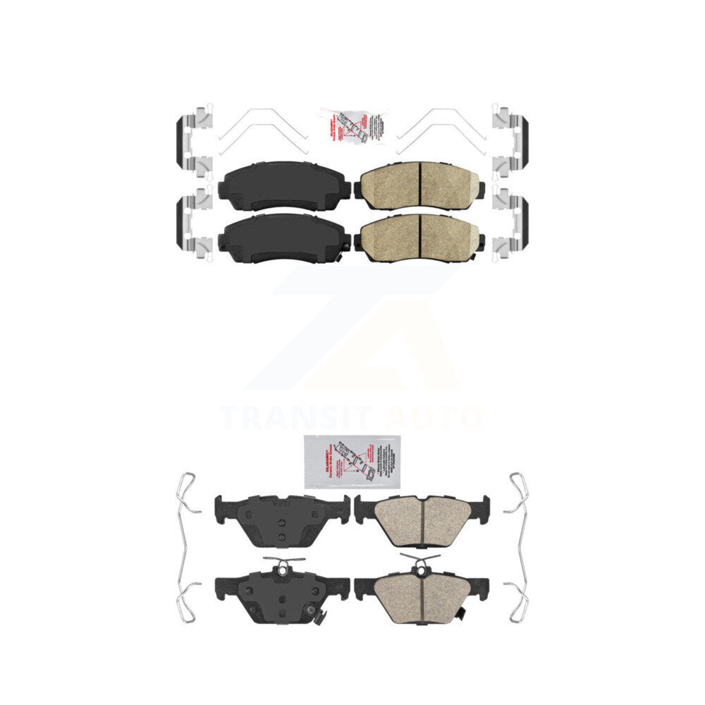 Ceramic Disc Brake Pads Front Rear Kit For 2016-2019 Subaru Legacy 2.5L