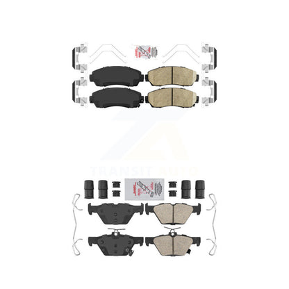 Ceramic Disc Brake Pads Front Rear Kit For 2016-2019 Subaru Legacy 2.5L