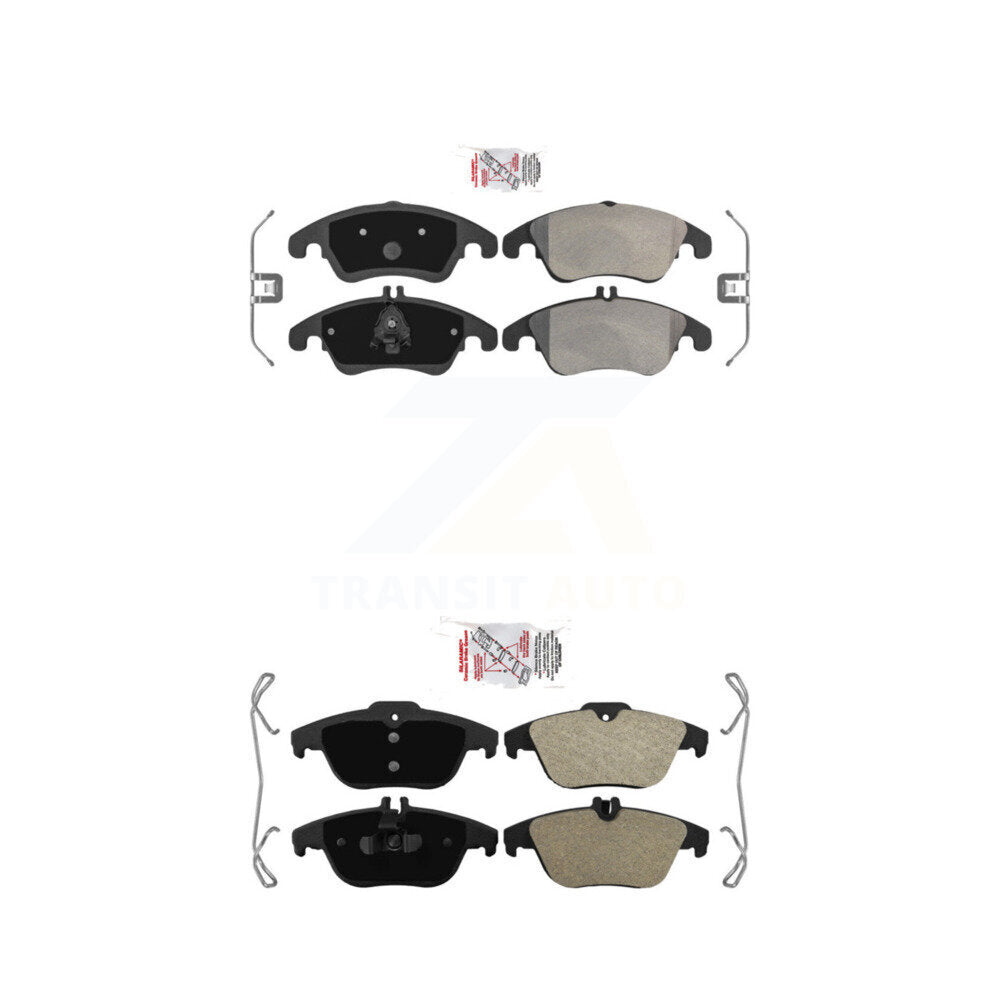 Semi-Metallic Disc Brake Pads Front Rear Kit For Mercedes-Benz C300 E350 C350