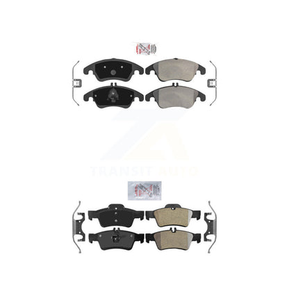 Semi-Metallic Disc Brake Pads Front Rear Kit For Mercedes-Benz E350 E400 E250