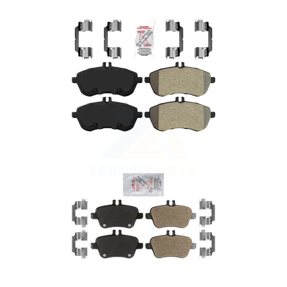 Semi-Metallic Disc Brake Pads Front Rear Kit For Mercedes-Benz SLK250