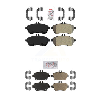 Semi-Metallic Disc Brake Pads Front Rear Kit For Mercedes-Benz SLK250