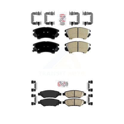 Semi-Metallic Ceramic Disc Brake Pads Front Rear Kit For Chevrolet Camaro LT LS