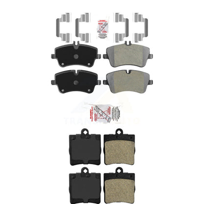 Semi-Metallic Disc Brake Pads Front Rear Kit For Mercedes-Benz C230 C240 SLK280
