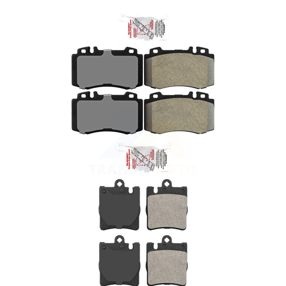 Semi-Metallic Disc Brake Pads Front Rear Kit For Mercedes-Benz C230 SLK350 C320