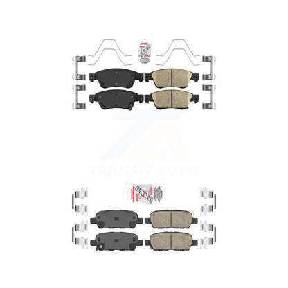 Ceramic Disc Brake Pads Front Rear Kit For INFINITI G37 G35 Q60