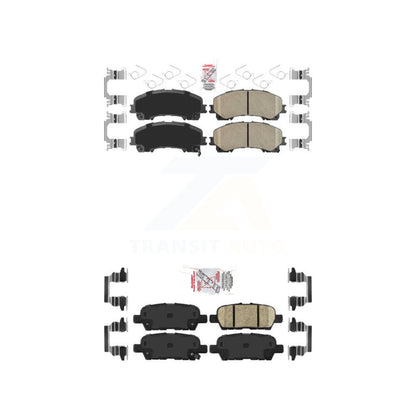 Ceramic Disc Brake Pads Front Rear Kit For Nissan Rogue INFINITI QX50