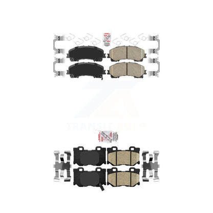 Ceramic Disc Brake Pads Front Rear Kit For INFINITI Q50 Q60