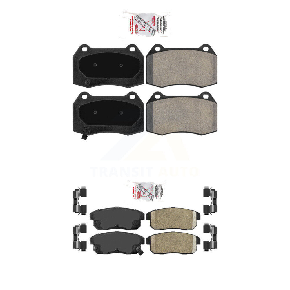 Semi-Metallic Ceramic Disc Brake Pads Front Rear Kit For Nissan Sentra 2.5L