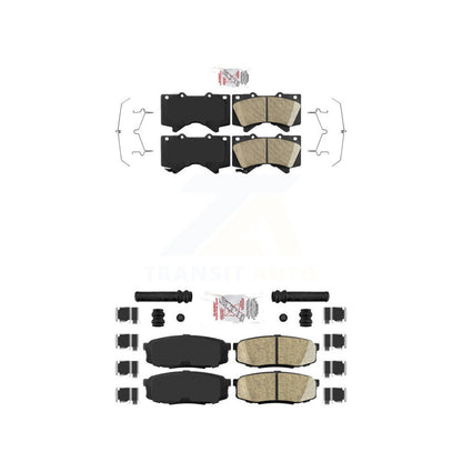 Ceramic Disc Brake Pads Front Rear Kit For Toyota Tundra Sequoia Lexus LX570