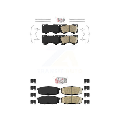 Ceramic Disc Brake Pads Front Rear Kit For Toyota Tundra Sequoia Lexus LX570