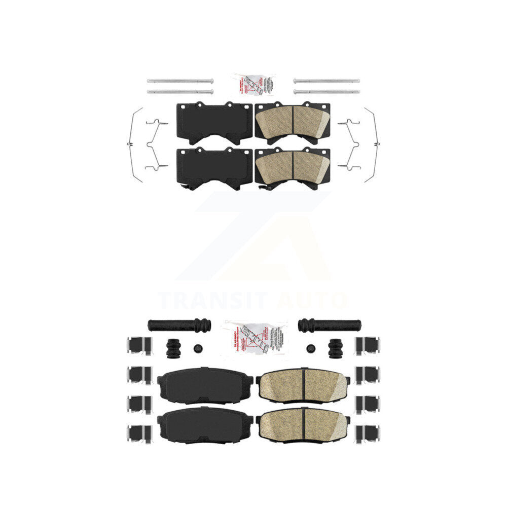 Ceramic Disc Brake Pads Front Rear Kit For Toyota Tundra Sequoia Lexus LX570