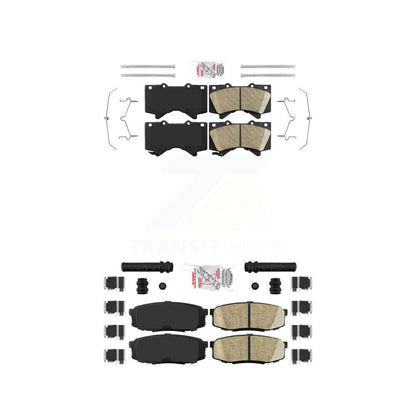 Ceramic Disc Brake Pads Front Rear Kit For Toyota Tundra Sequoia Lexus LX570