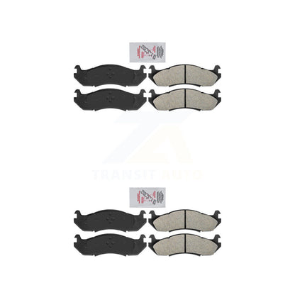 Semi-Metallic Disc Brake Pads Front Rear Kit For 2002-2003 Hummer H1
