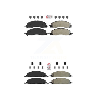 Semi-Metallic Disc Brake Pads Front Rear Kit For Ram 3500 2500 1500 Dodge