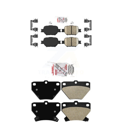 Ceramic Semi-Metallic Disc Brake Pads Front Rear Kit For Toyota Celica