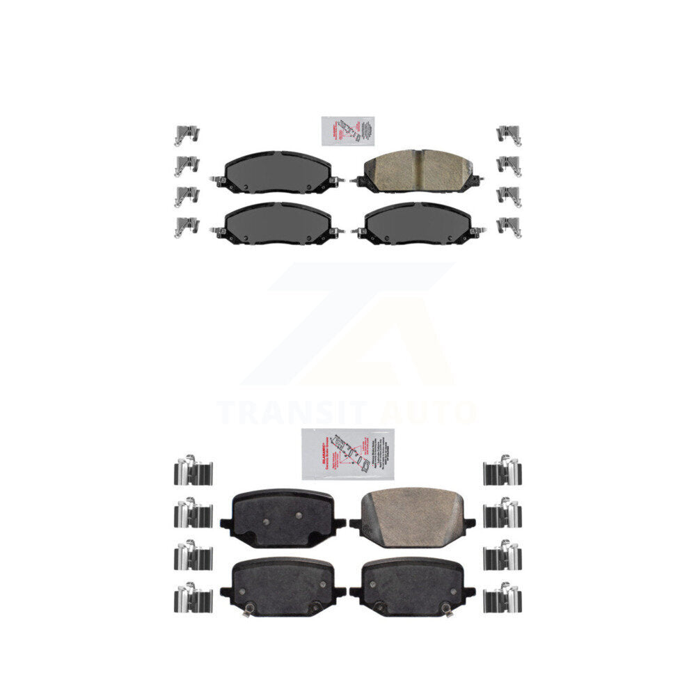 Ceramic Disc Brake Pads Front Rear Kit For Lincoln Aviator Ford Police Utility