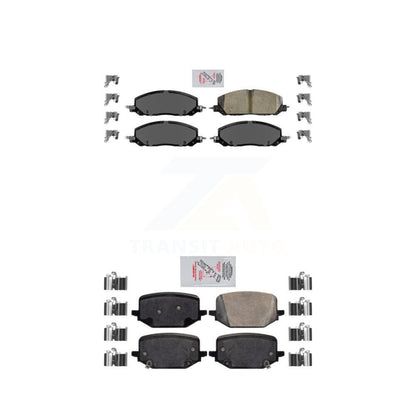 Ceramic Disc Brake Pads Front Rear Kit For Lincoln Aviator Ford Police Utility