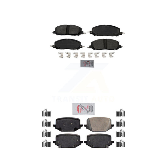Semi-Metallic Ceramic Disc Brake Pads Front Rear Kit For Lincoln Aviator Ford