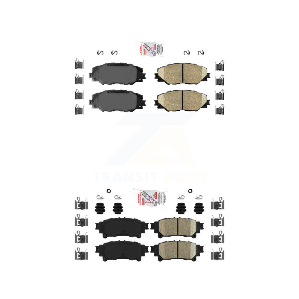 Ceramic Disc Brake Pads Front Rear Kit For 2016-2020 Toyota Mirai
