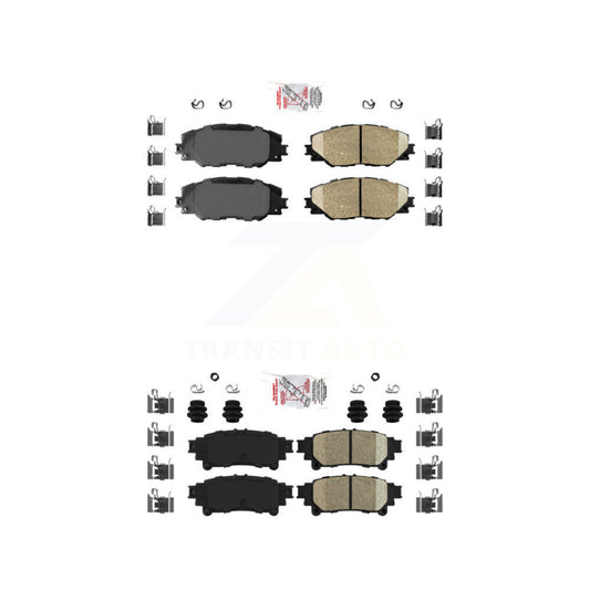Ceramic Disc Brake Pads Front Rear Kit For 2016-2020 Toyota Mirai