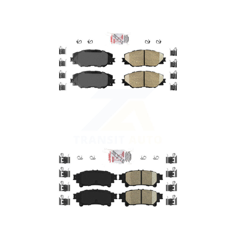 Ceramic Disc Brake Pads Front Rear Kit For 2016-2020 Toyota Mirai