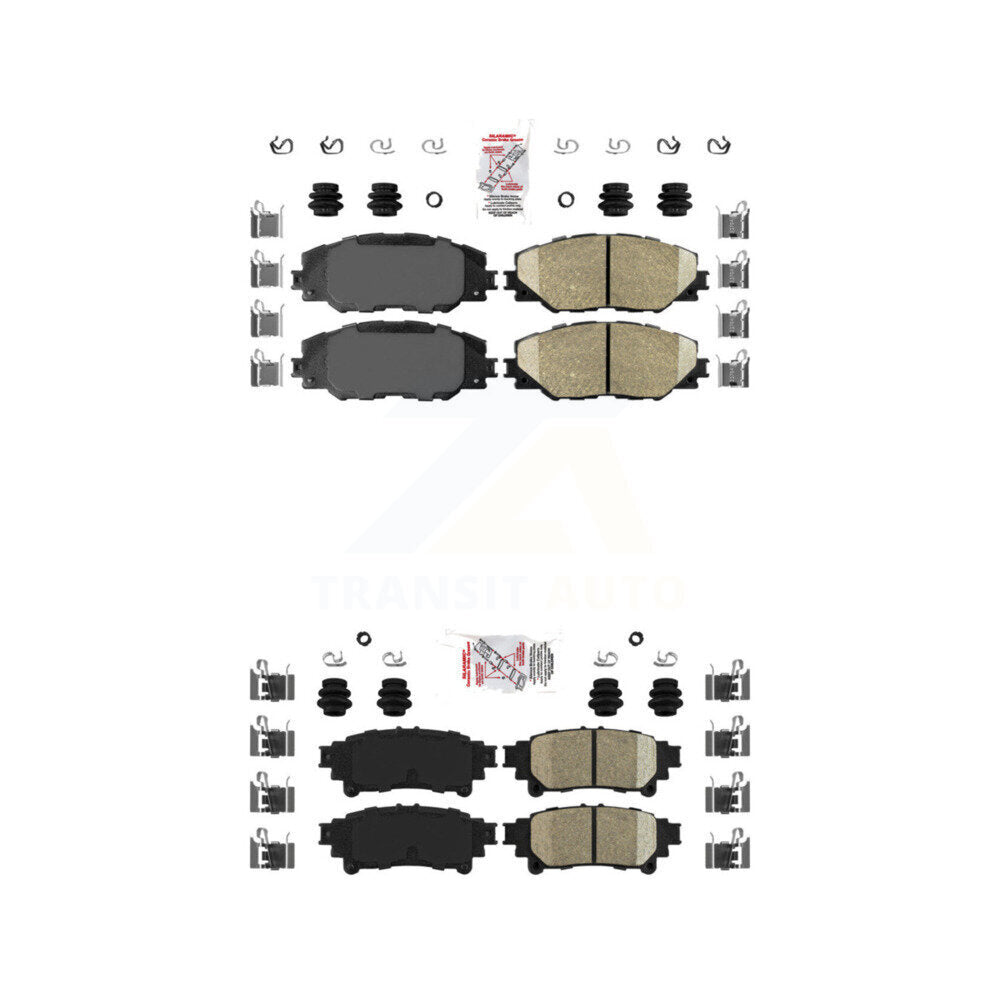 Ceramic Disc Brake Pads Front Rear Kit For 2016-2020 Toyota Mirai