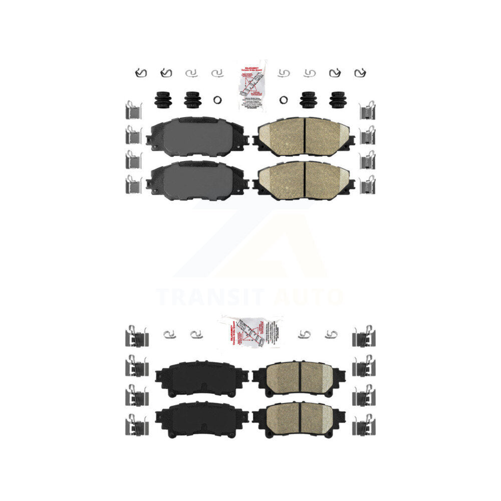 Ceramic Disc Brake Pads Front Rear Kit For 2016-2020 Toyota Mirai
