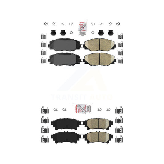 Ceramic Disc Brake Pads Front Rear Kit For 2016-2020 Toyota Mirai