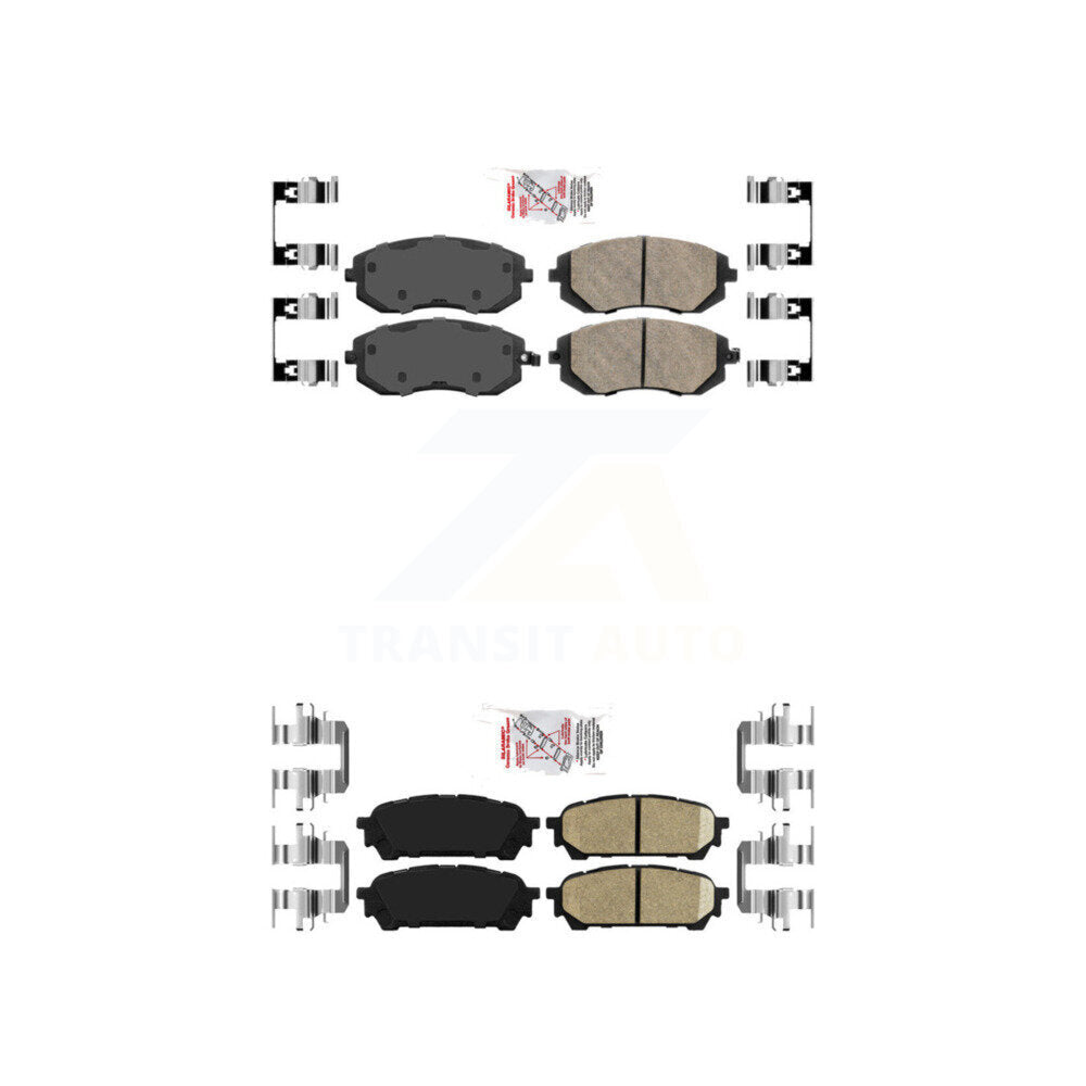 Ceramic Disc Brake Pads Front Rear Kit For Subaru Impreza Forester Saab 9-2X