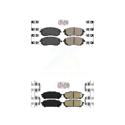 Ceramic Disc Brake Pads Front Rear Kit For Subaru Impreza Forester Saab 9-2X